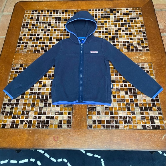 Vineyard Vines Fleece Hooded Full zip Jacket - Picture 1 of 6